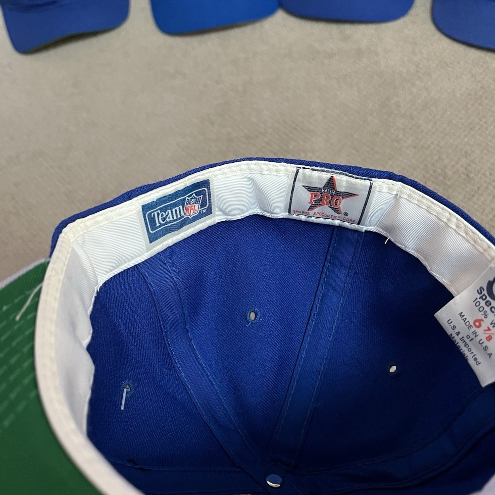 Vintage 1990s Detroit Lions sports specialties script fitted hat 6 7/8 - Picture 6 of 6